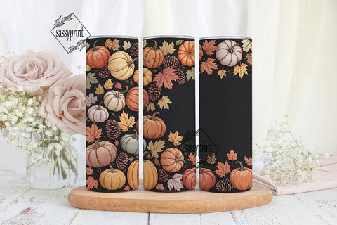 Autumn Pumpkin Spice 20oz Tumbler Wrap Sublimation sassyprint 