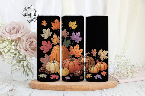 Autumn Pumpkin Spice 20oz Tumbler Wrap Sublimation sassyprint 