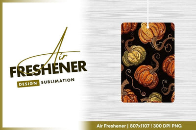 Autumn pumpkins seamless pattern black background Sublimation Regulrcrative 