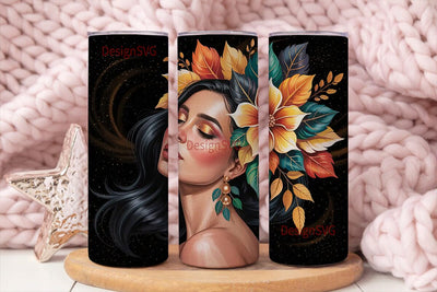 Autumn Queen 20oz Tumbler Design Sublimation DesignSVG 