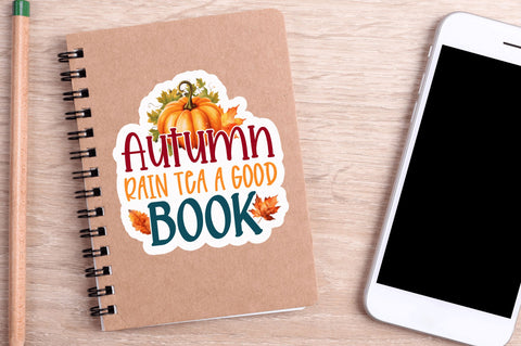Autumn rain tea Sticker Design Sublimation Regulrcrative 