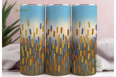 Autumn Reeds 20oz Tumbler Wrap Sublimation PixelChick 