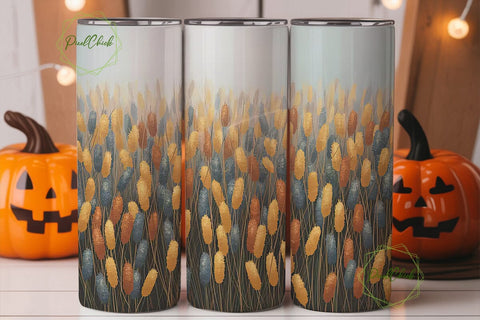 Autumn Reeds 20oz Tumbler Wrap Sublimation PixelChick 