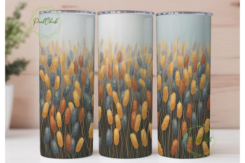 Autumn Reeds 20oz Tumbler Wrap Sublimation PixelChick 