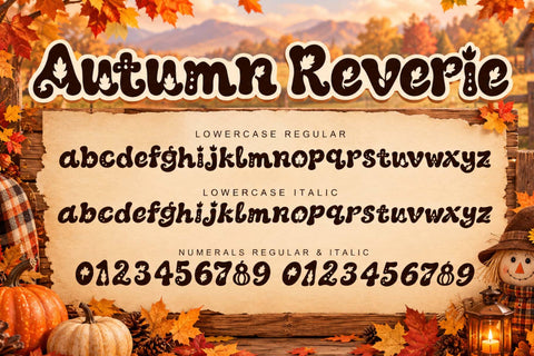 Autumn Reverie Font Prasetya Letter 