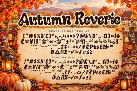 Autumn Reverie Font Prasetya Letter 