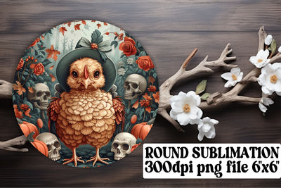 Autumn Round Design Thanksgiving Turkey PNG Sublimation afrosvg 