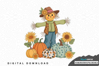 Autumn scarecrow sublimation png design Sublimation Regulrcrative 