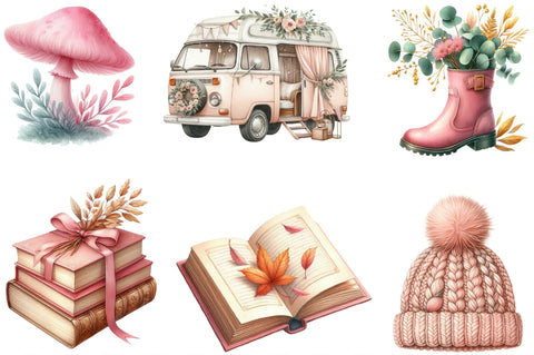 Autumn Serenity Clipart Sublimation SVGista 