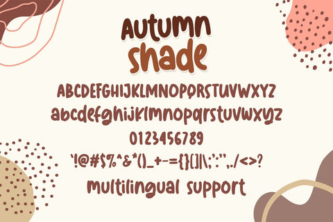 Autumn Shade Font Dm Letter Studio 