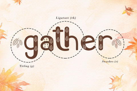 Autumn Show Font AEN Creative Store 