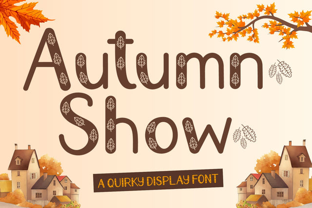 Autumn Show Font AEN Creative Store 