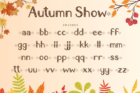 Autumn Show Font AEN Creative Store 