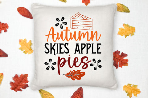 Autumn skies apple pies svg design SVG Regulrcrative 