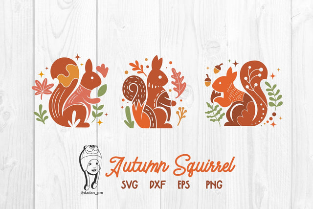 Autumn squirrel svg SVG dadan_pm 