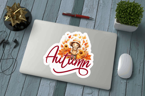Autumn Sticker Design Sublimation Regulrcrative 
