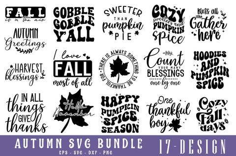 Autumn svg, Fall quotes svg bundle, Fall SVG bundle, Autumn Svg, Thanksgiving Svg, Pumpkin face svg, Porch sign svg, Cricut silhouette png SVG etcify 