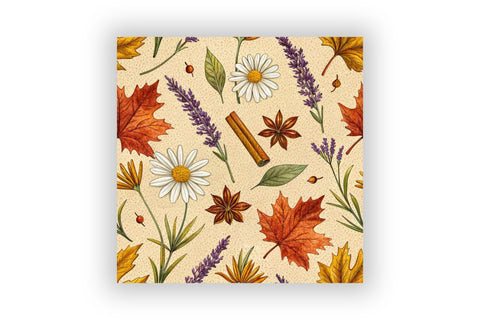 Autumn Tea Blends Digital Paper, Autumn Craft Work, Autumn Pattern, Fall Pattern, Scrapbook Kit, Autumn Leaves, Autumn Vibe Digital Pattern FloridPrintables 