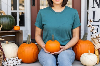 Autumn themed t-shirt mockup Mock Up Photo Designangry 