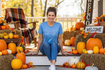 Autumn themed t-shirt mockup Mock Up Photo Designangry 