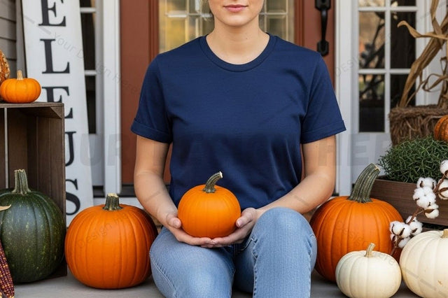 Autumn themed t-shirt mockup Mock Up Photo Designangry 