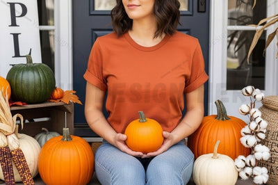 Autumn themed t-shirt mockup Mock Up Photo Designangry 
