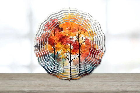 Autumn Trees Wind Spinner Sublimation Designs Bundle Sublimation Regulrcrative 