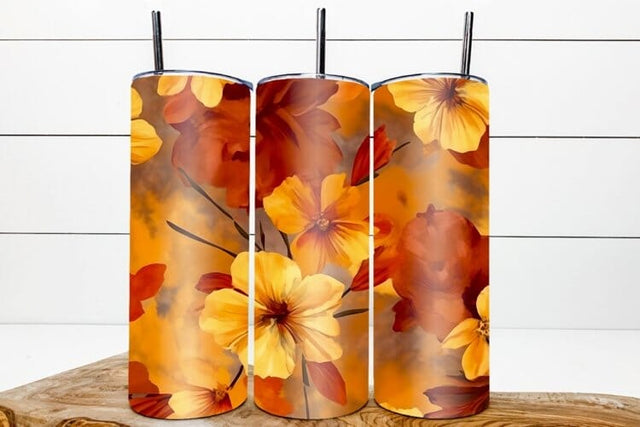 Autumn tumbler sublimation wrap, batik Sublimation Angelina Semenova 