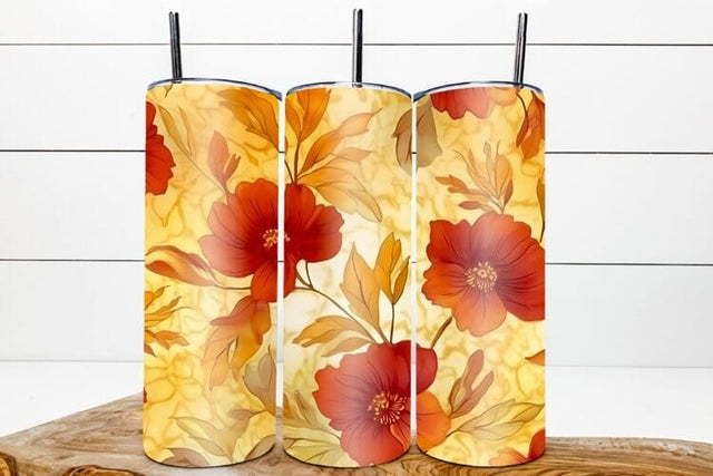 Autumn tumbler sublimation wrap, batik Sublimation Angelina Semenova 