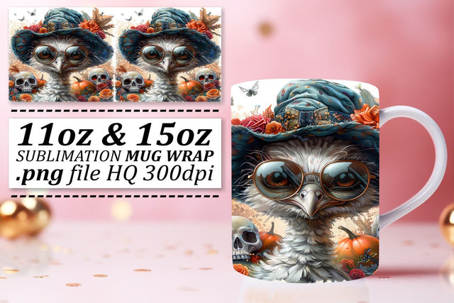 Autumn Turkey Mug Wrap Sublimation for 11oz/15oz Sublimation afrosvg 