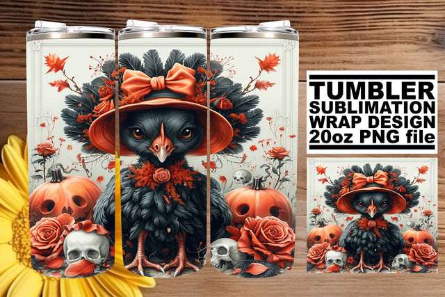 Autumn Turkey Tumbler Wrap Sublimation for 20oz Sublimation afrosvg 
