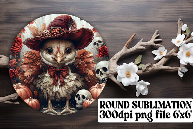 Autumn Turkey Wrap for Tumblers Sublimation PNG Sublimation afrosvg 