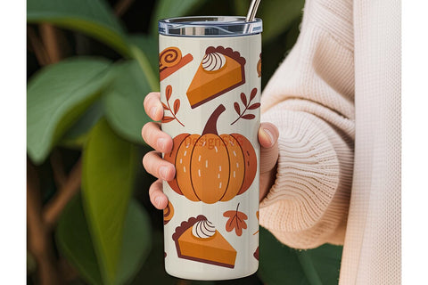 Autumn Vibes 20oz Tumbler Wrap Sublimation DesignSVG 