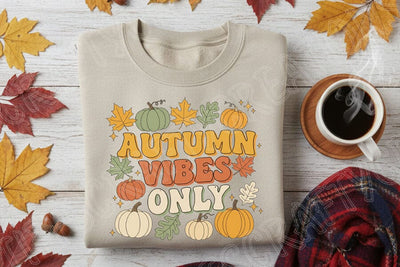 Autumn Vibes Only PNG, Fall Sublimation Design, Cozy Autumn Quote PNG, Pumpkin Spice Clipart, Fall PNG for Shirts, Mugs, Crafts, Autumn Png SVG TiffsCraftyCreations 