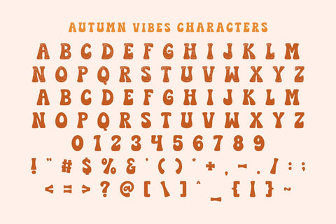 Autumn Vibes - Retro Groovy Textured Font Font Masyafi Studio 