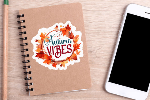 Autumn vibes Sticker Design Sublimation Regulrcrative 