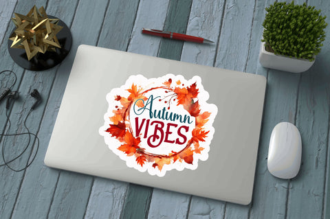 Autumn vibes Sticker Design Sublimation Regulrcrative 