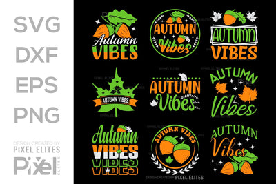 Autumn Vibes SVG Thanksgiving Bundle Happy Autumn Hello Fall Thanksgiving Quote PET 00942 SVG ETC Craft 