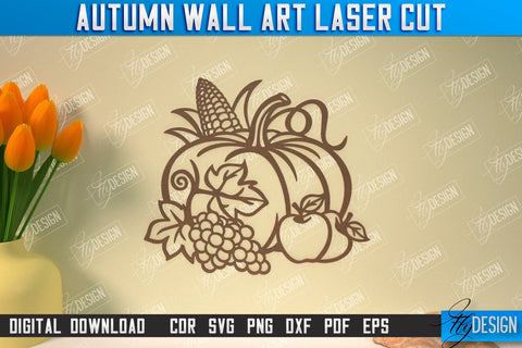 Autumn Wall Art Bundle | Fall Sign | Autumn Vibe | Signs Inscription Design | CNC File SVG Fly Design 