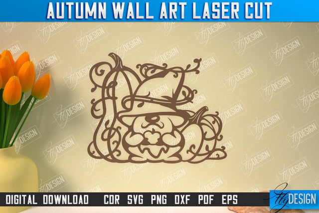 Autumn Wall Art | Fall Sign | Autumn Vibe | Signs Inscription Design | CNC File SVG Fly Design 