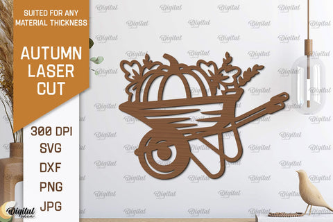 Autumn Wall Decor Laser Cut Bundle. Fall Wall Art SVG Design SVG Evgenyia Guschina 
