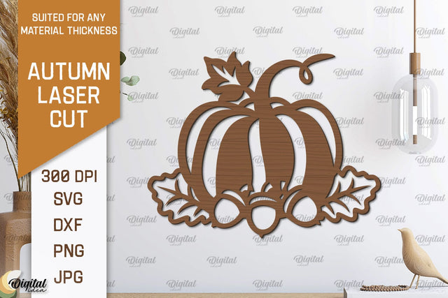 Autumn Wall Decor Laser Cut. Fall Wall Art SVG Design SVG Evgenyia Guschina 