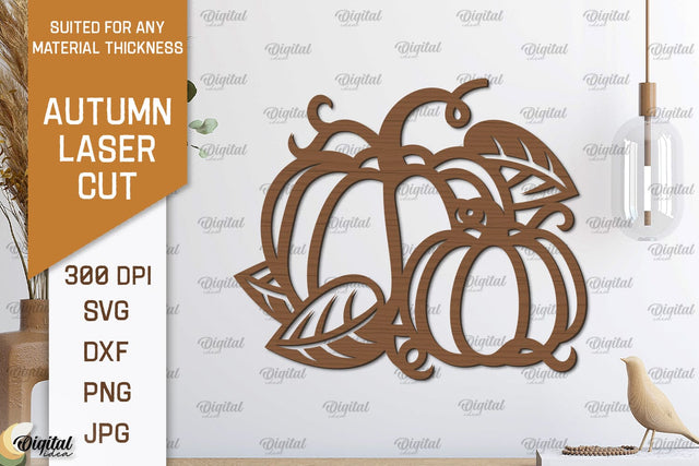 Autumn Wall Decor Laser Cut. Fall Wall Art SVG Design SVG Evgenyia Guschina 