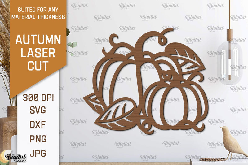 Autumn Wall Decor Laser Cut. Fall Wall Art SVG Design SVG Evgenyia Guschina 