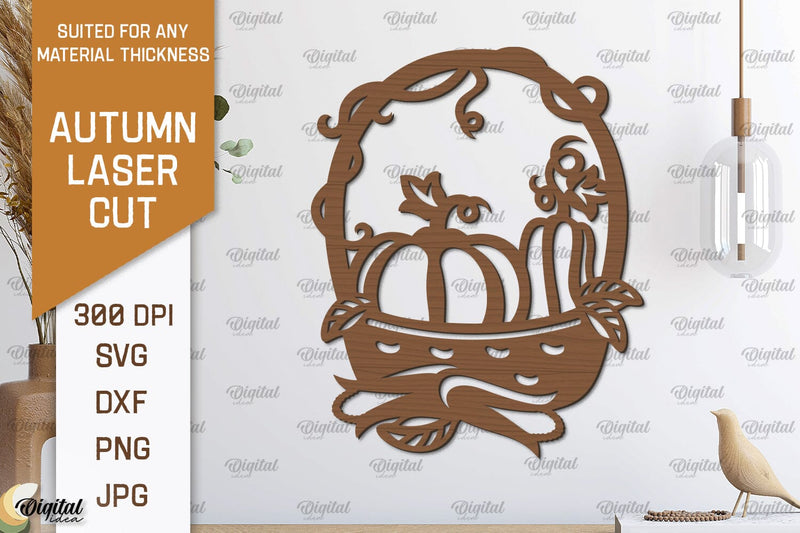 Autumn Wall Decor Laser Cut. Fall Wall Art SVG Design SVG Evgenyia Guschina 