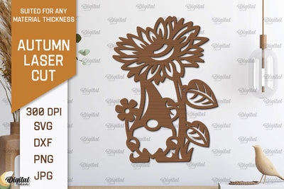 Autumn Wall Decor Laser Cut. Fall Wall Art SVG Design SVG Evgenyia Guschina 