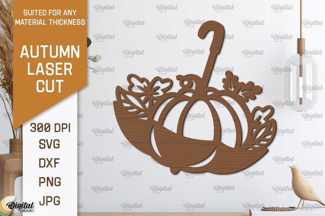 Autumn Wall Decor Laser Cut. Fall Wall Art SVG Design SVG Evgenyia Guschina 
