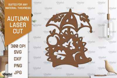 Autumn Wall Decor Laser Cut. Fall Wall Art SVG Design SVG Evgenyia Guschina 
