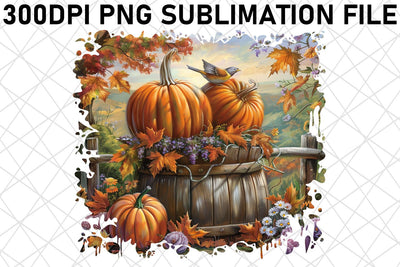 Autumn Watercolor Design Print Wrap for Mug PNG Sublimation afrosvg 