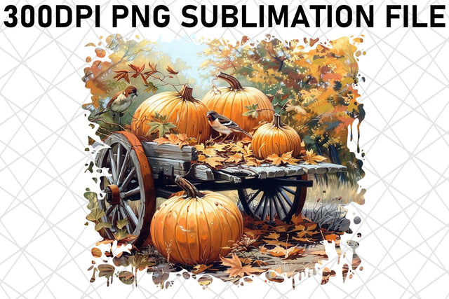 Autumn Watercolor Print Landscape Sublimation PNG Sublimation afrosvg 